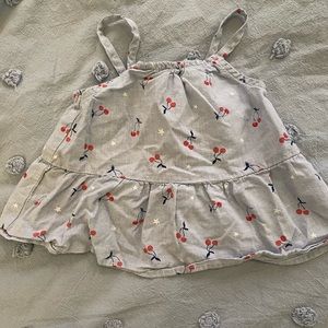 Toddler Blue Cherry 🍒 Tank Top